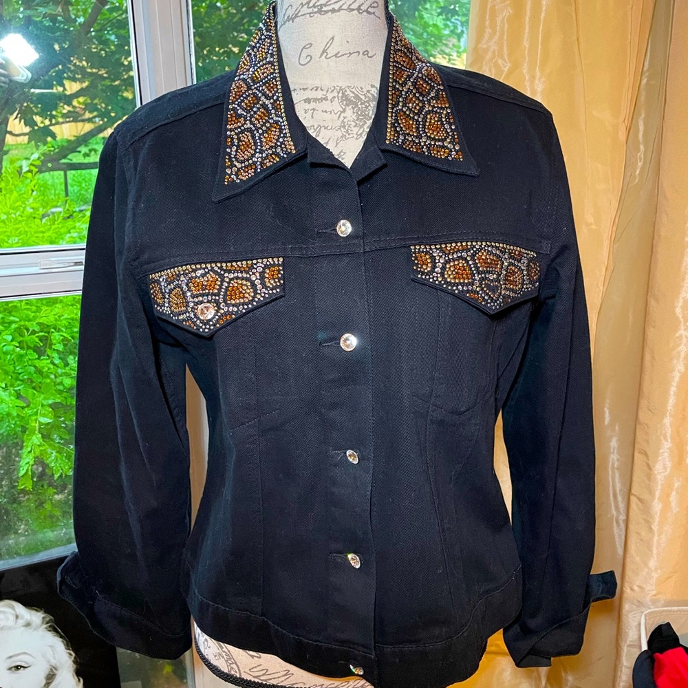 Christine Alexander Jean Jacket with Sparkle
